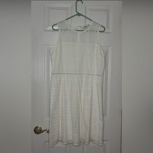 Vineyard Vines White Eyelet Midi Dress
